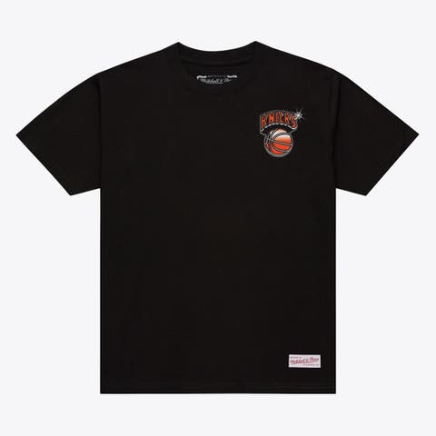 Men's Mitchell & Ness Black New York Knicks Airbrush T-Shirt