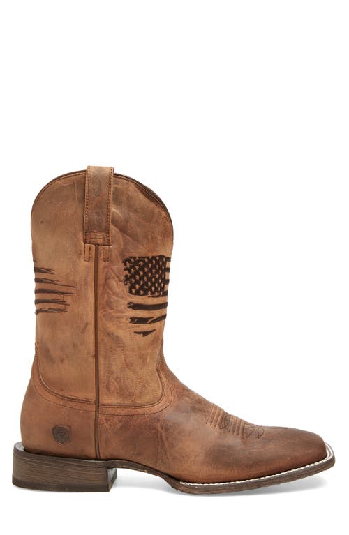 Ariat Circuit Patriot Cowboy Boot In Brown