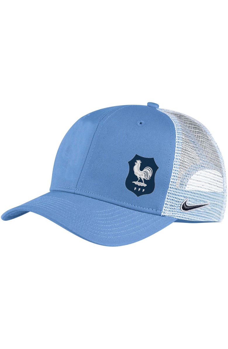 Nike Men's Nike Blue France National Team Classic99 Trucker Snapback Hat, Main, color, Blue