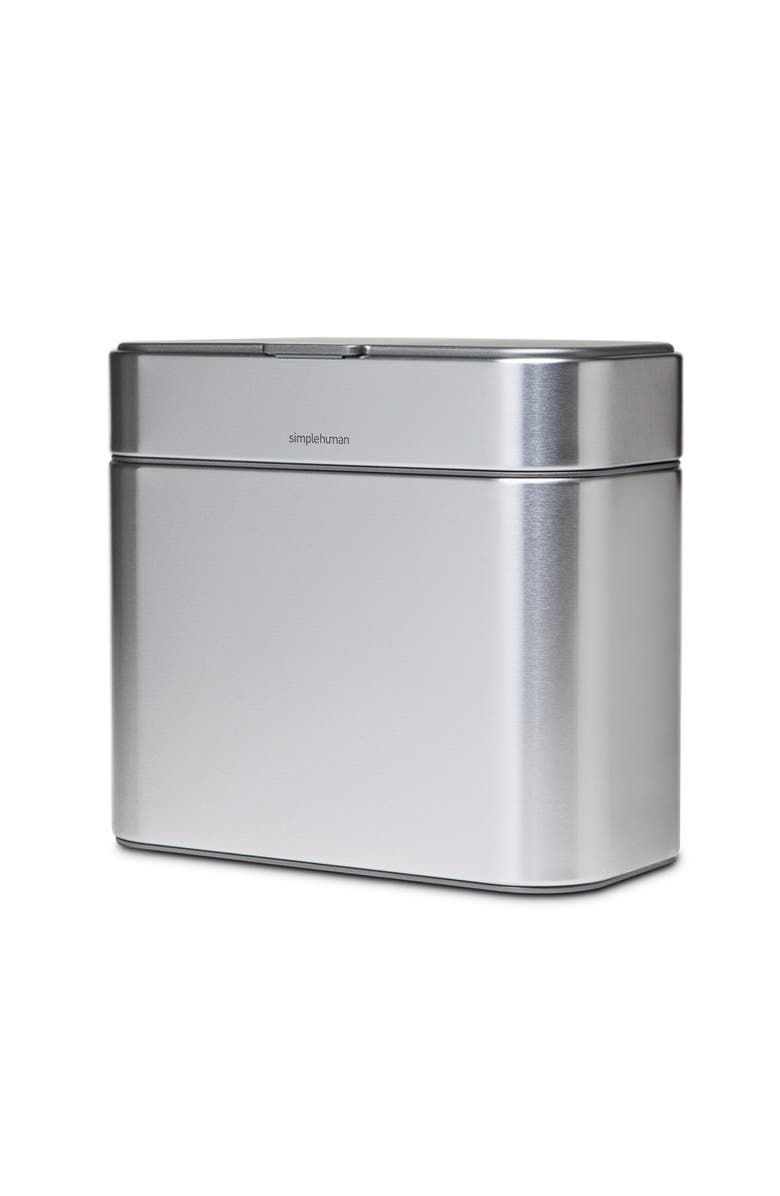 simplehuman 4L compost caddy, Main, color, Brushed