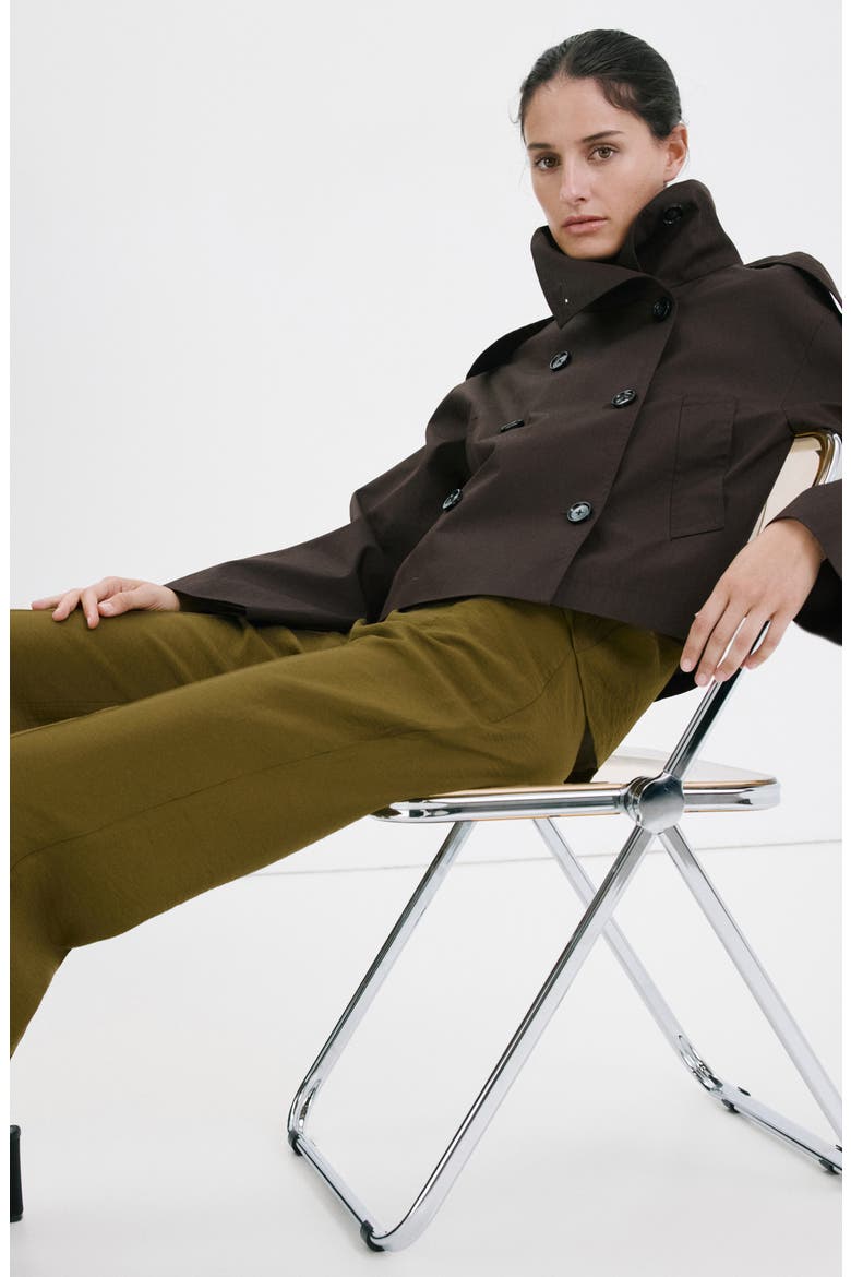 Mid Rise Straight Leg Pants, Alternate, color, GREEN