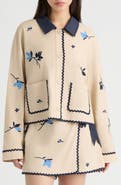 NVLT Floral Embroidered Jacket