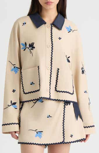 NVLT Floral Embroidered Jacket