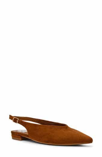 Empress Pointed Toe Slingback Flat