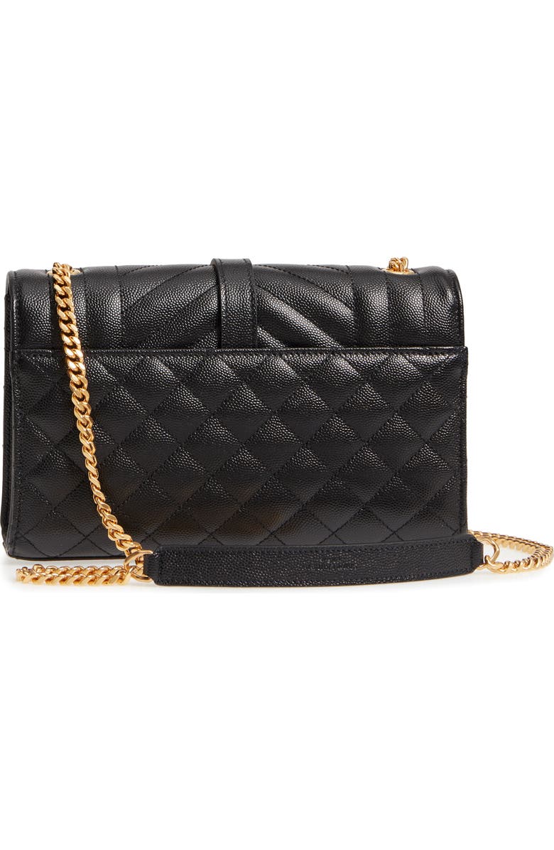 Saint Laurent Small Cassandre Leather Shoulder Bag, Alternate, color,