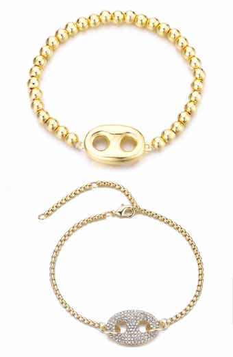 Set of 2 Crystal Mariner Bracelets