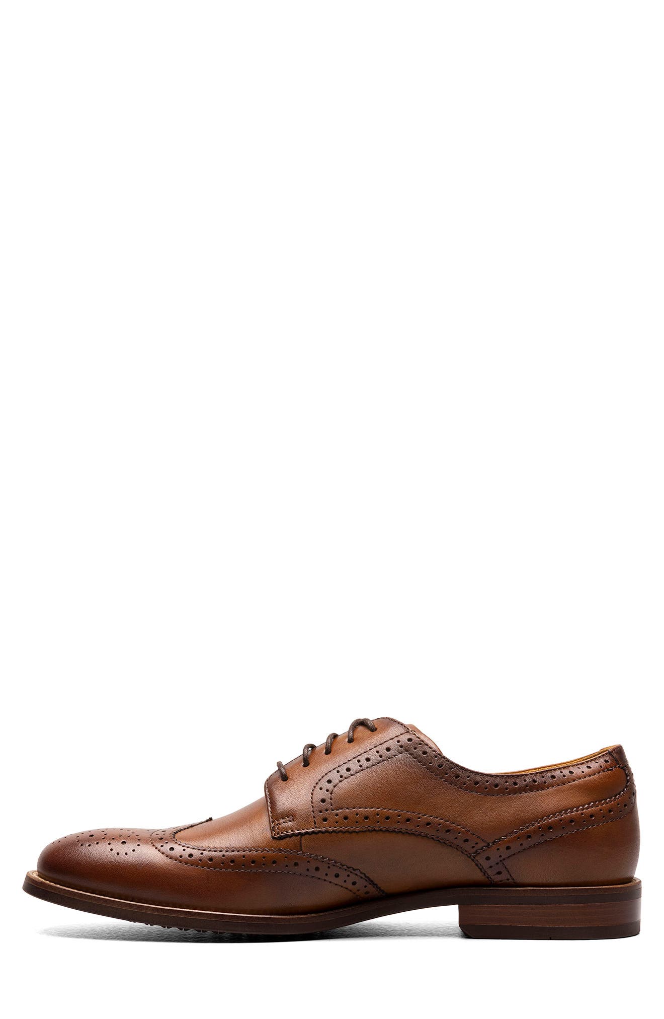 Florsheim Ruvo Wingtip Derby, Alternate, color, Cognac