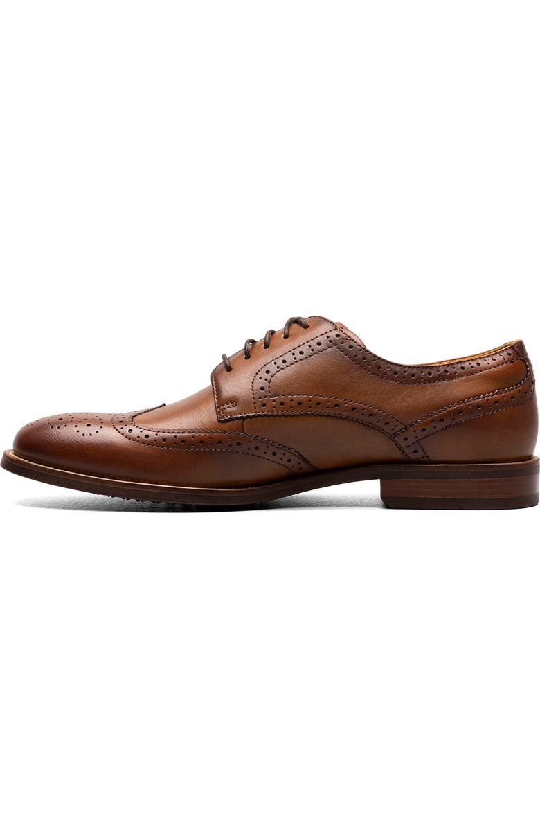 Florsheim Ruvo Wingtip Derby, Alternate, color, Cognac