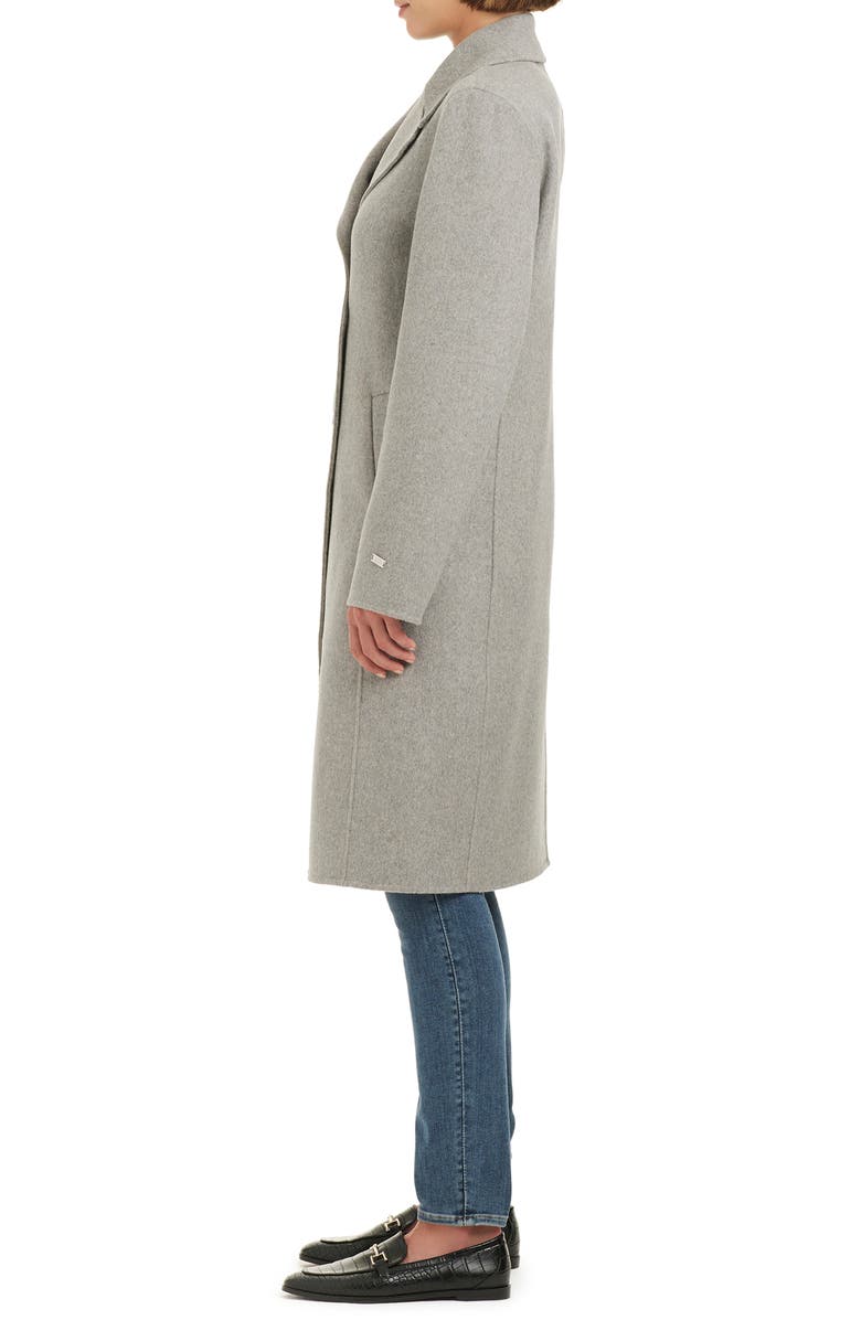 Vince Camuto Kyle Relaxed Fit Double Face Wool Blend Coat, Alternate, color, Heather Grey