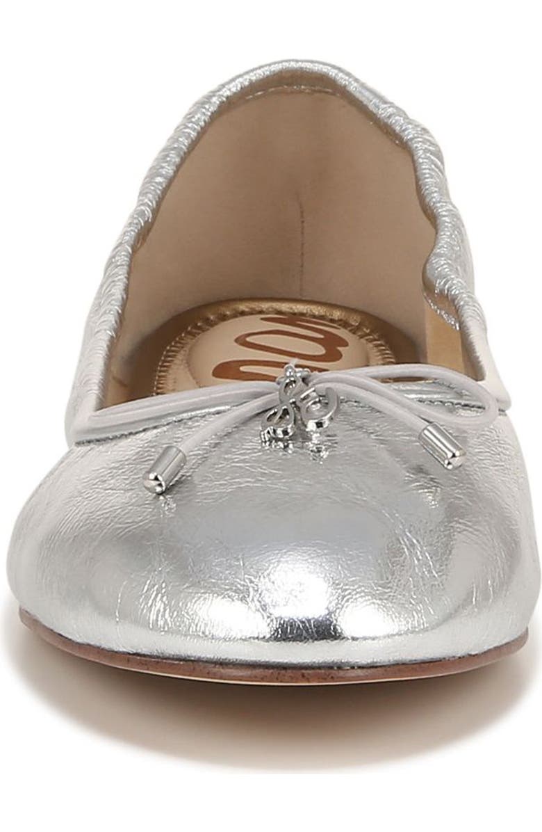 Sam Edelman Felicia Luxe Flat, Alternate, color, Shiny Silver