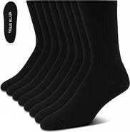 True Religion 8 Pairs Premium Athletic Crew Socks