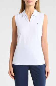 ORIGINAL PENGUIN GOLF Sleeveless Zip Polo