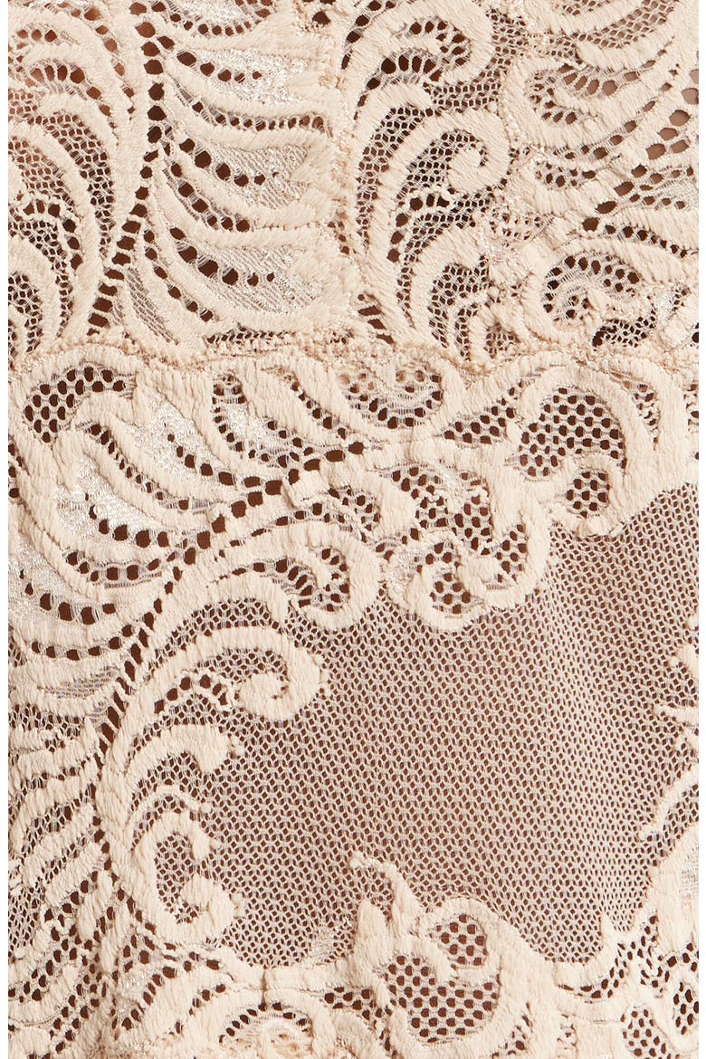 Feathers Lace Short Pajamas, Alternate, color, CAF