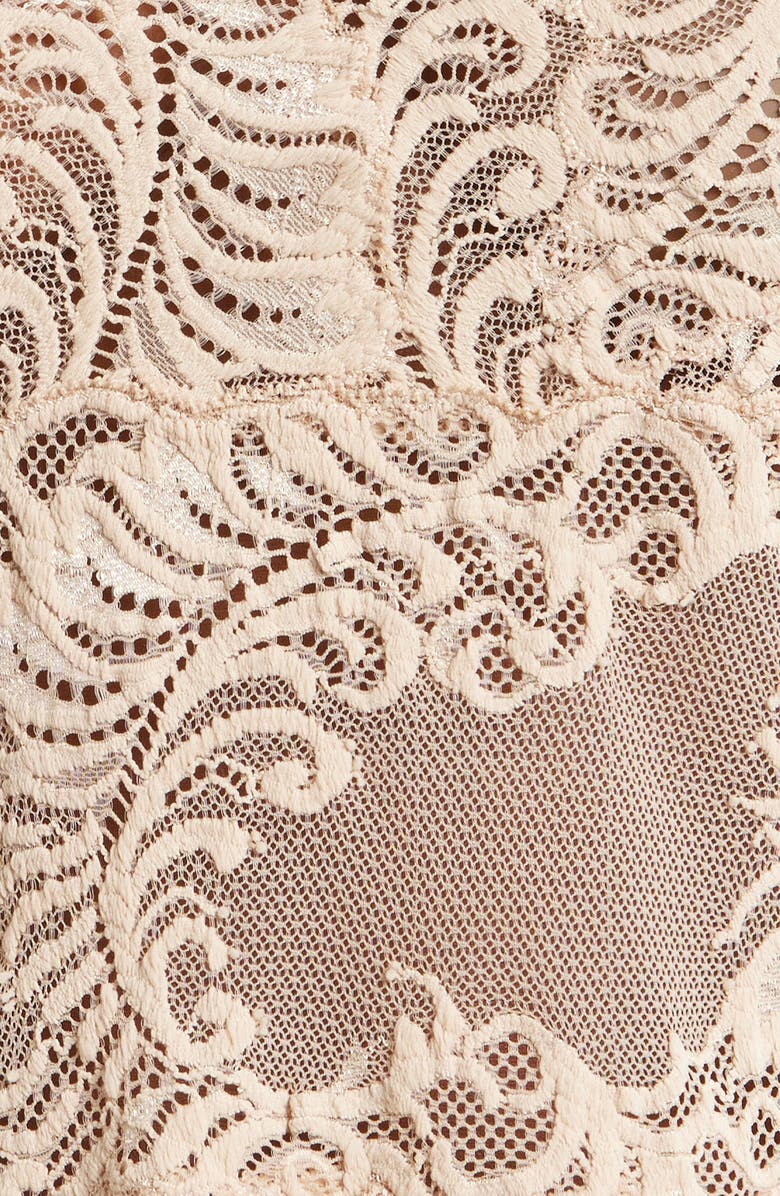 Natori Feathers Lace Short Pajamas, Alternate, color,