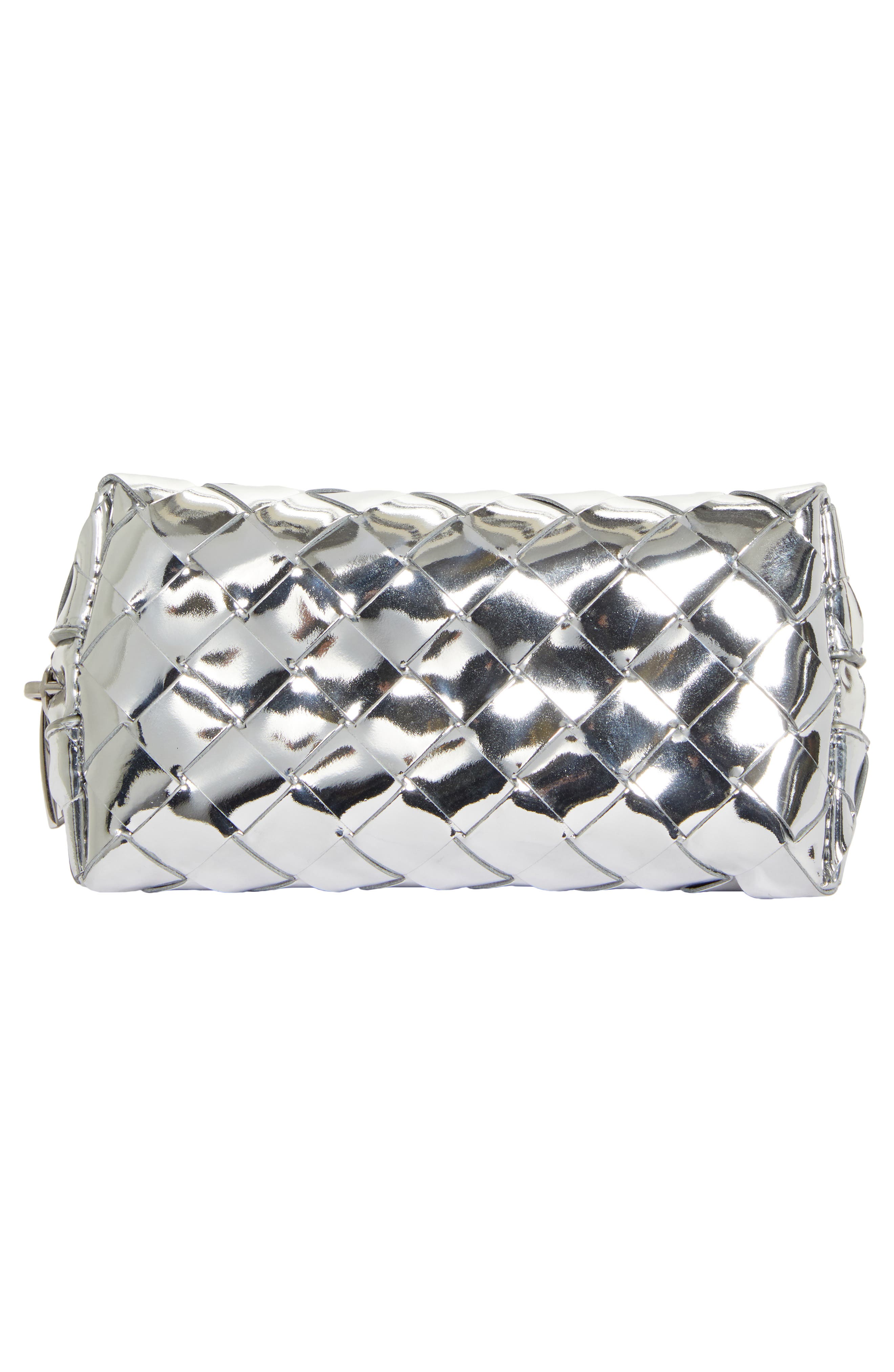 Bottega Veneta Intrecciato Mirror Small Leather Pouch, Alternate, color, 