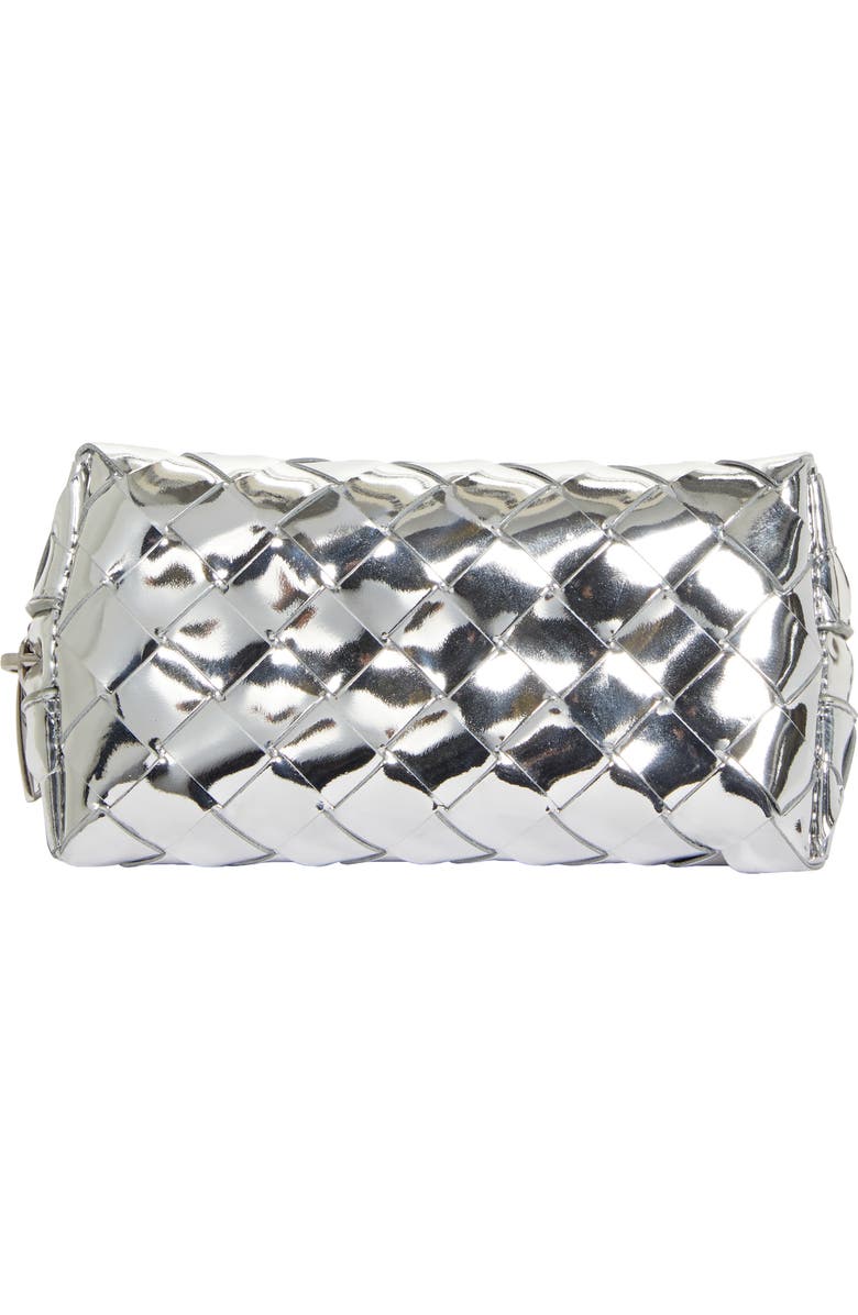 Bottega Veneta Intrecciato Mirror Small Leather Pouch, Alternate, color,