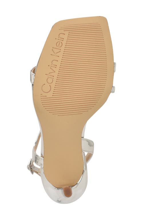 Calvin Klein Tansley Slingback Sandal In Silver