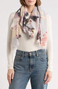 Vince Camuto Inky Floral Supersoft Wrap Scarf