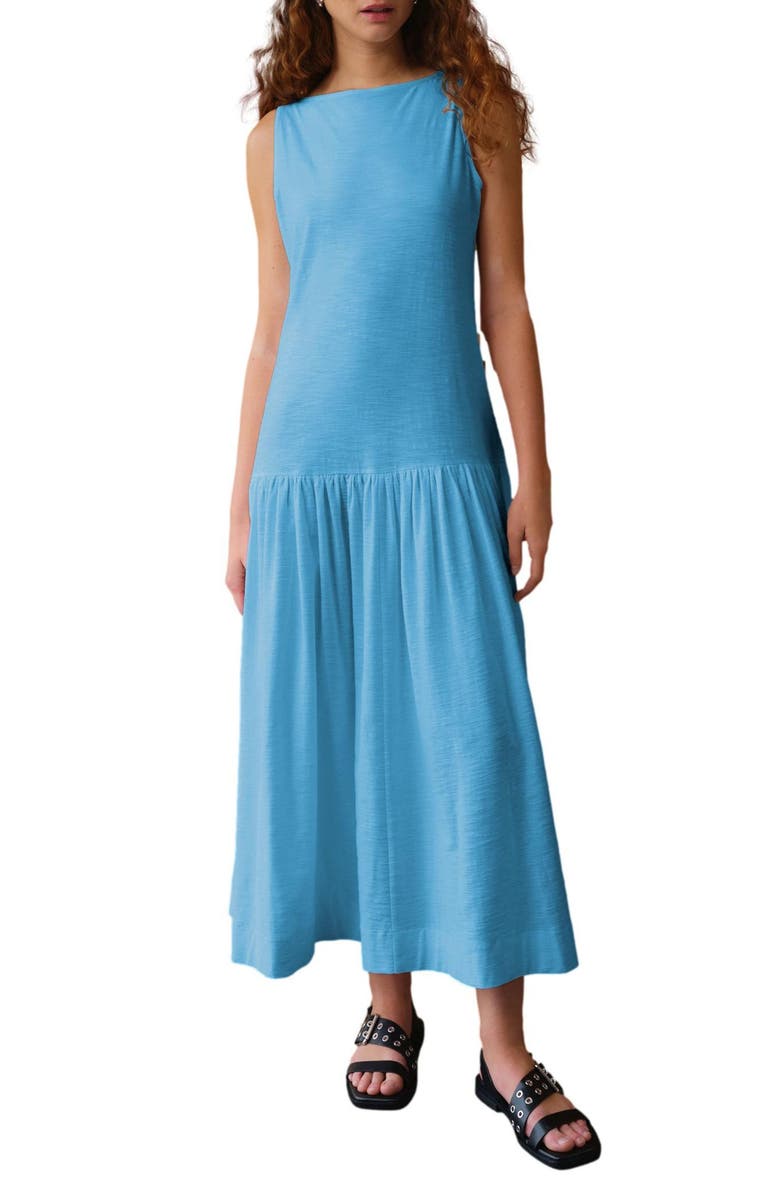 NEXT Sleeveless Maxi Dress, Main, color, Blue