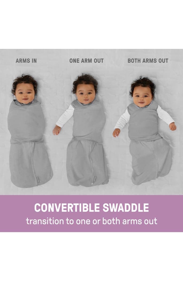 INGENUITY SwaddleMe by Ingenuity Arms Free Convertible Baby Swaddle, Alternate, color, Grey