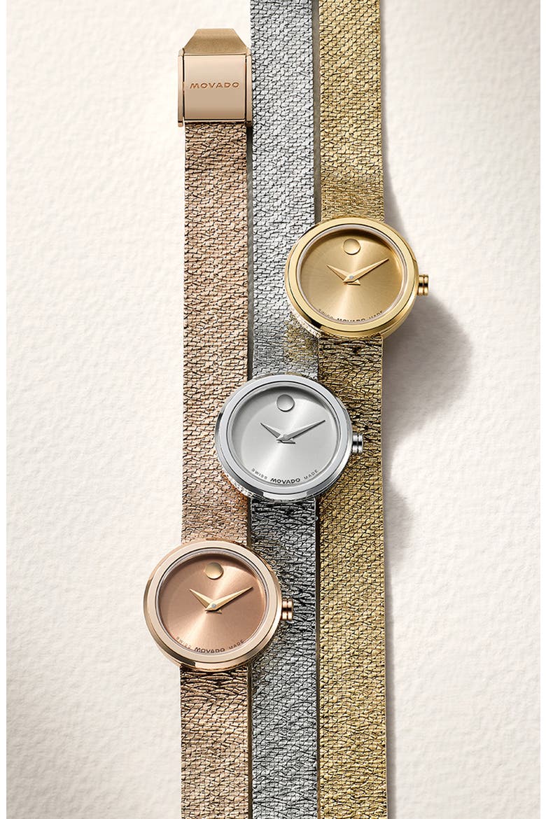 Mini Museum Velura Mesh Strap Watch, 21mm (Women) | Nordstrom