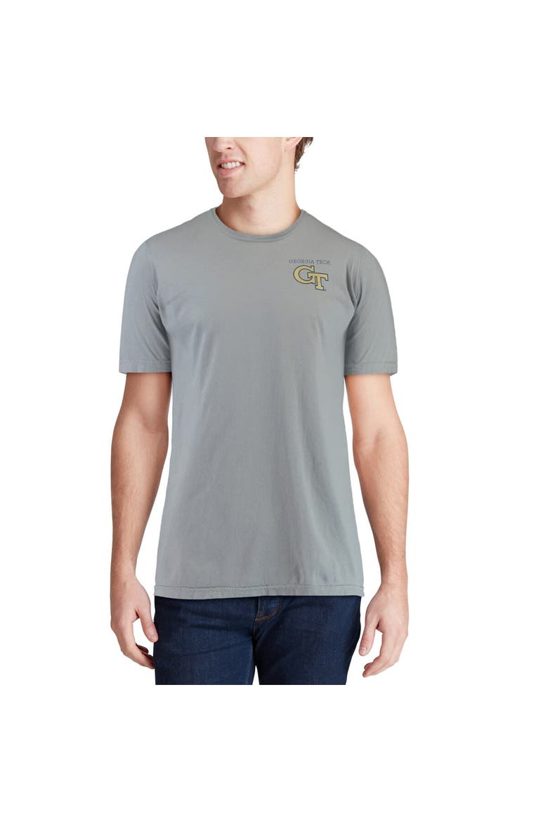 Men's Gray Georgia Tech Yellow Jackets Team Comfort Colors Campus Scenery T-Shirt, Alternate, color, Gray