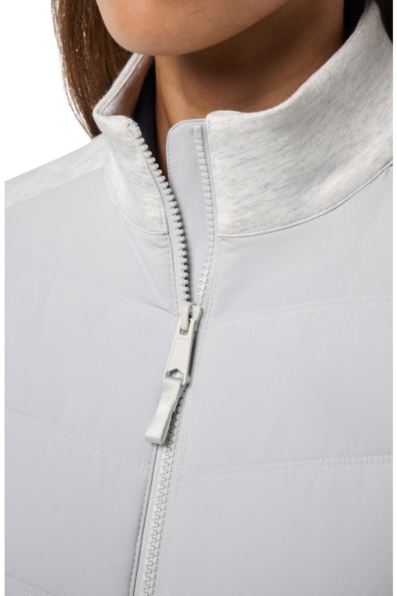 Skyloft Soft Quilted Performance Jacket, Alternate, color, HEATHER LIGHT GREY