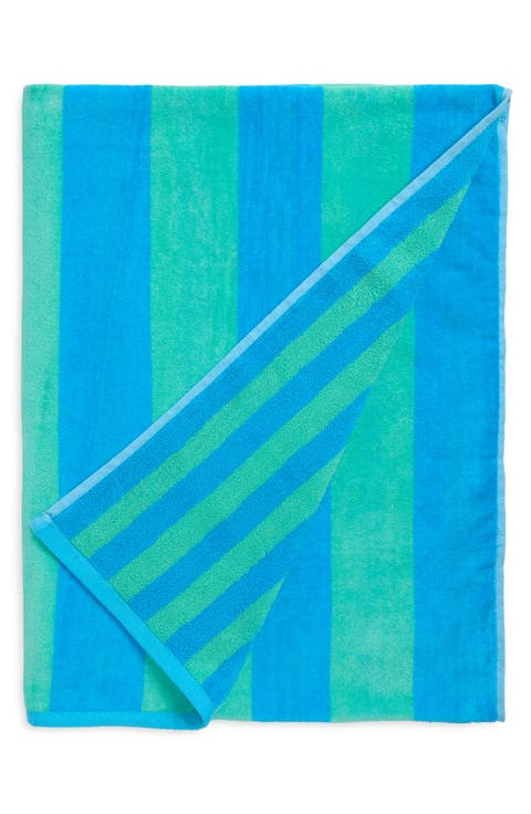 Pop Color Stripe Beach Towel