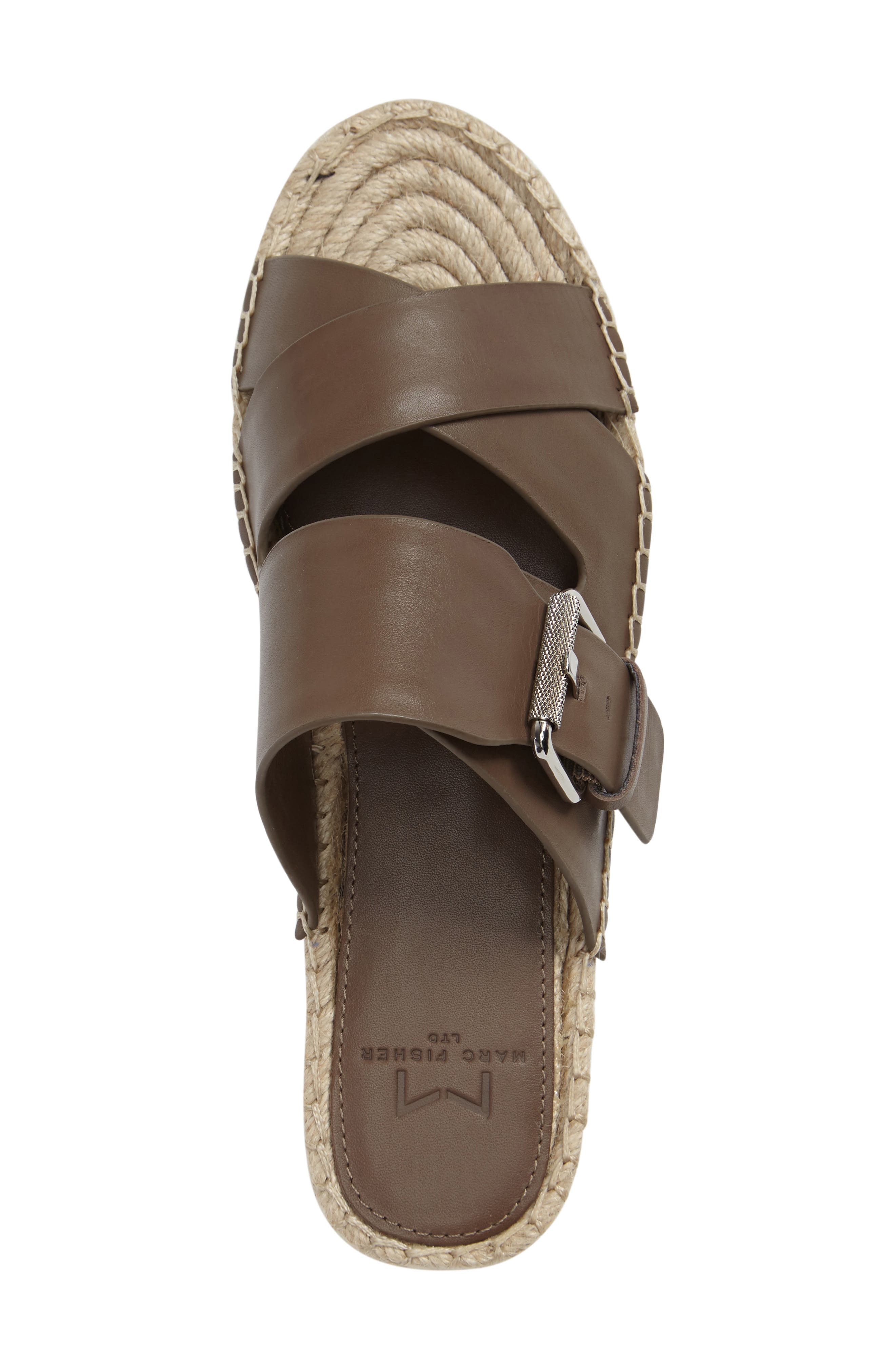 Venita Espadrille Sandal, Alternate, color, OLIVE LEATHER