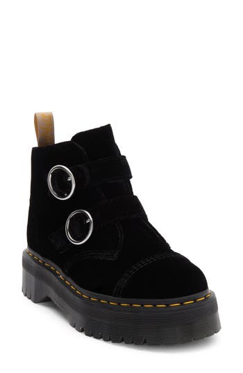 Dr. Martens' Dr. Martens Devon Double Buckle Velvet Chukka Boot