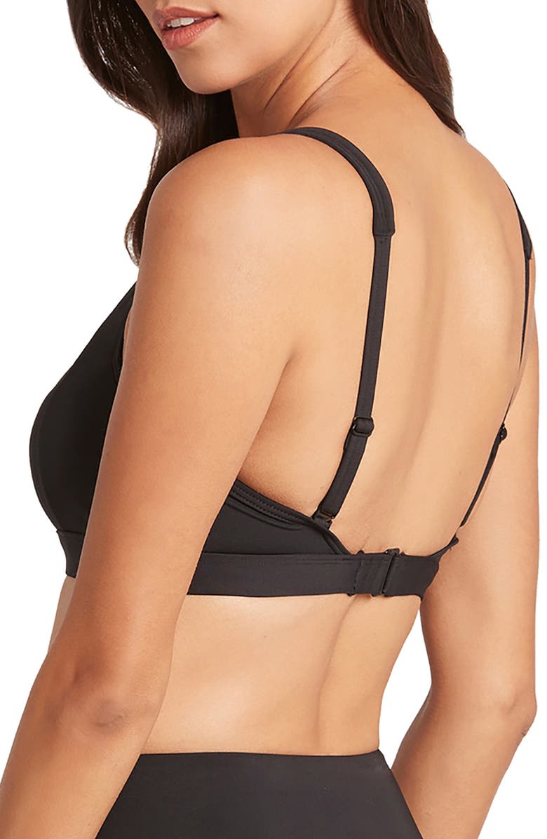 Sea Level Square Neck Bralette Bikini Top, Alternate, color, 