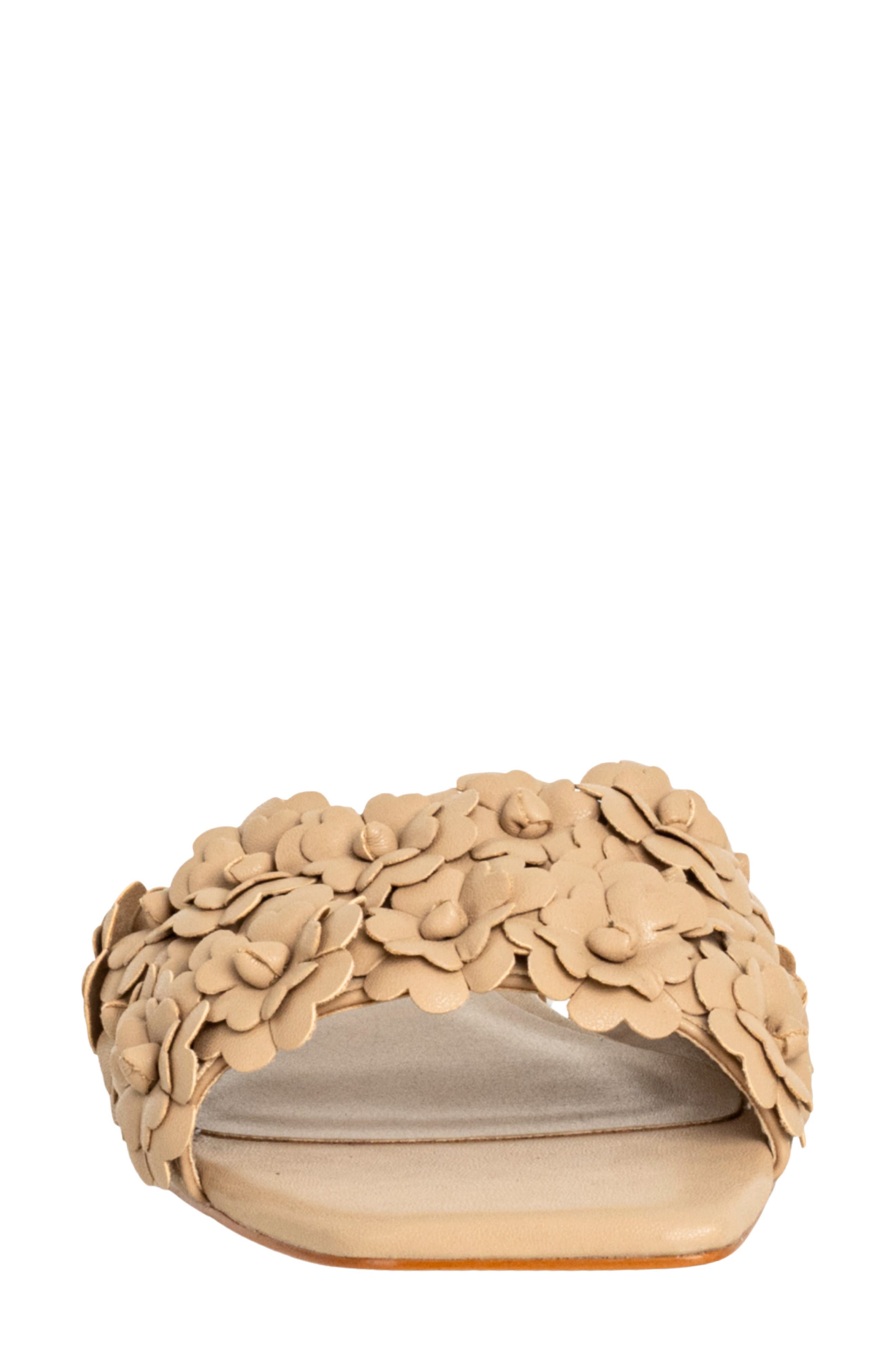 Camellia Slide Sandal, Alternate, color, BEIGE