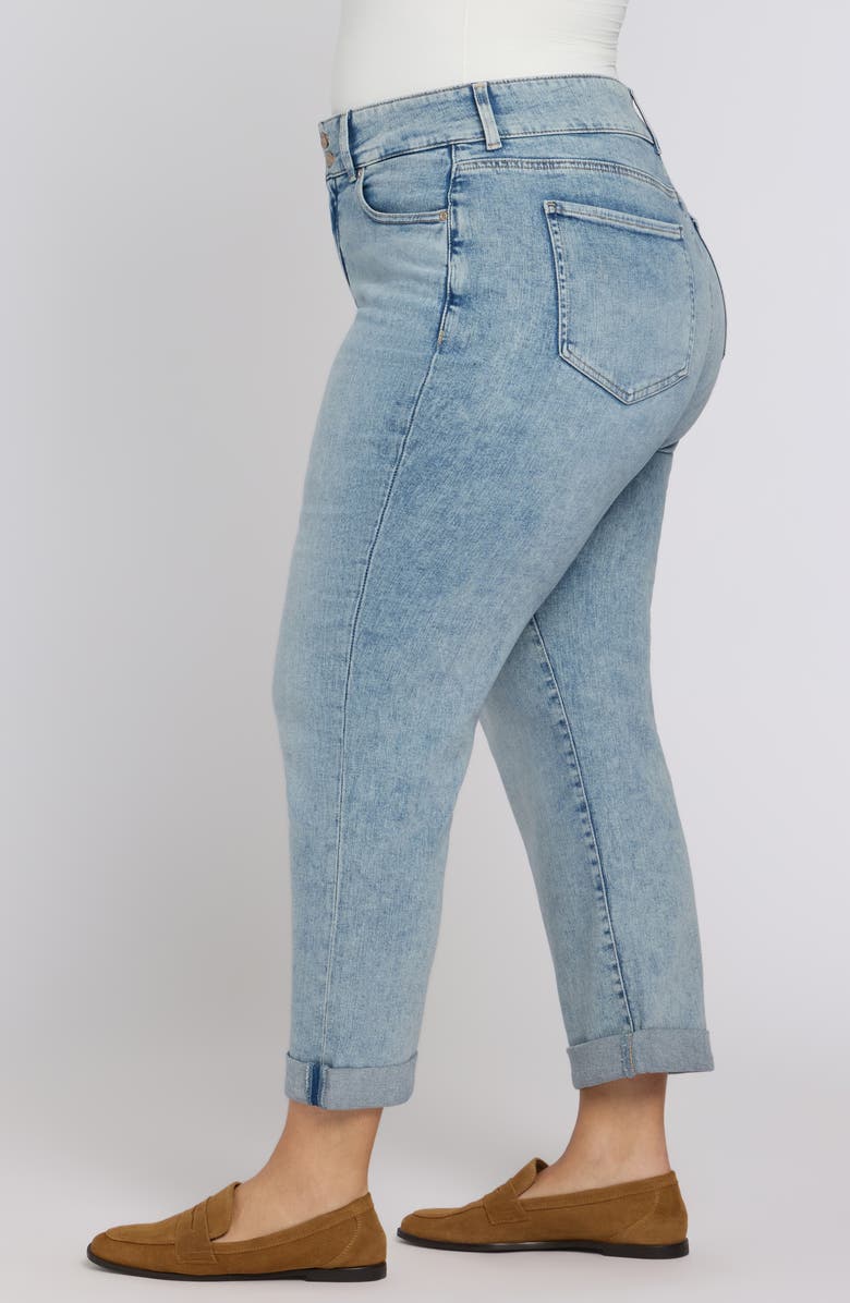 NYDJ Bailey High Waist Crop Relaxed Straight Leg Jeans, Alternate, color, Keys View