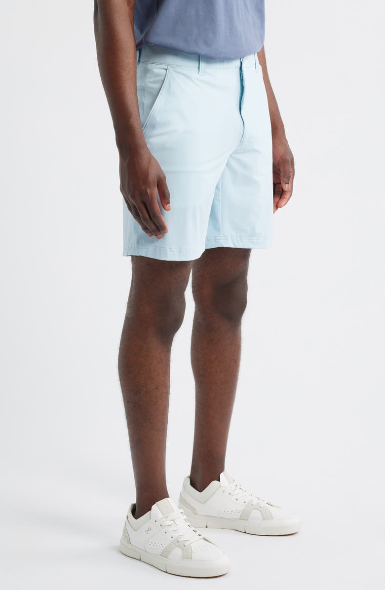 Swannies Fairway 8-Inch Flat Front Stretch Golf Shorts, Alternate, color, Sky