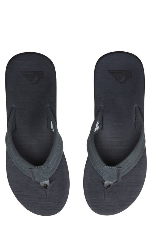 Quiksilver Carver Flip Flop In Gray
