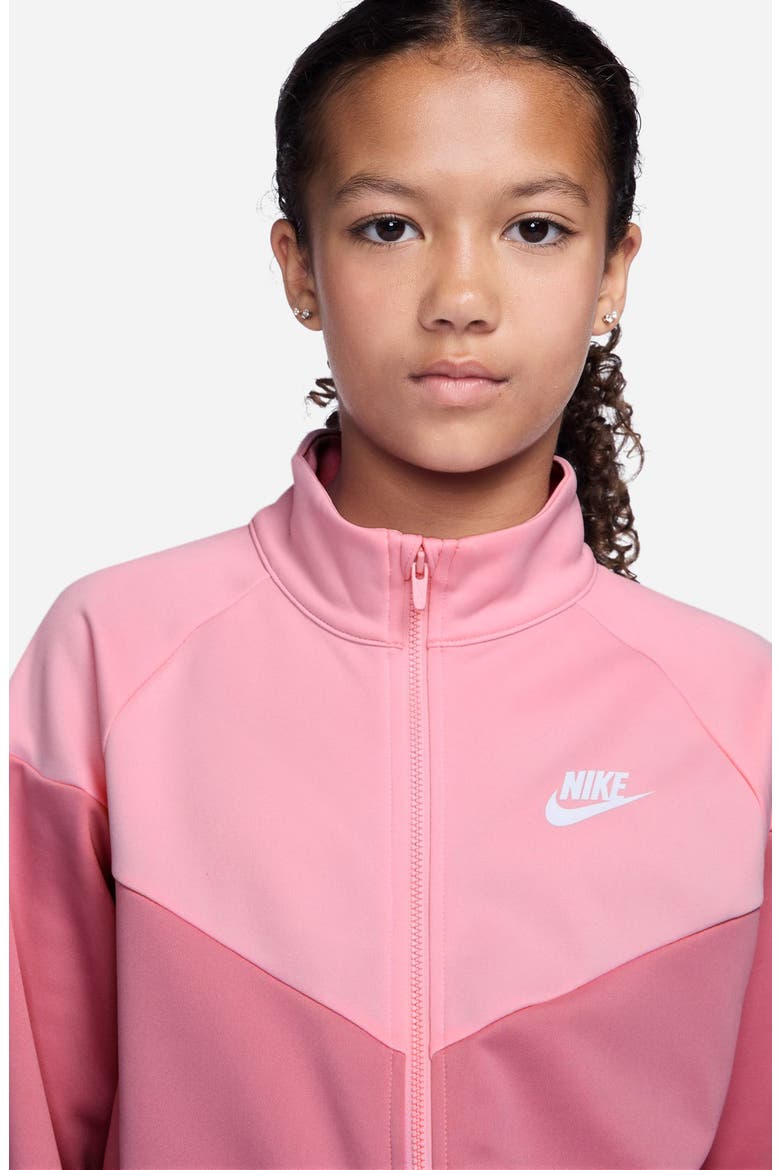 Kids' Sportswear Dri-FIT Track Jacket & Pants Set, Alternate, color, PEONY/ SOFT PINK/ WHITE