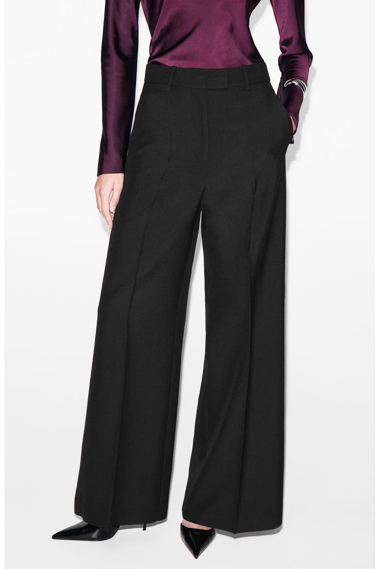 Wide Leg Suit Pants, Main, color, BLACK