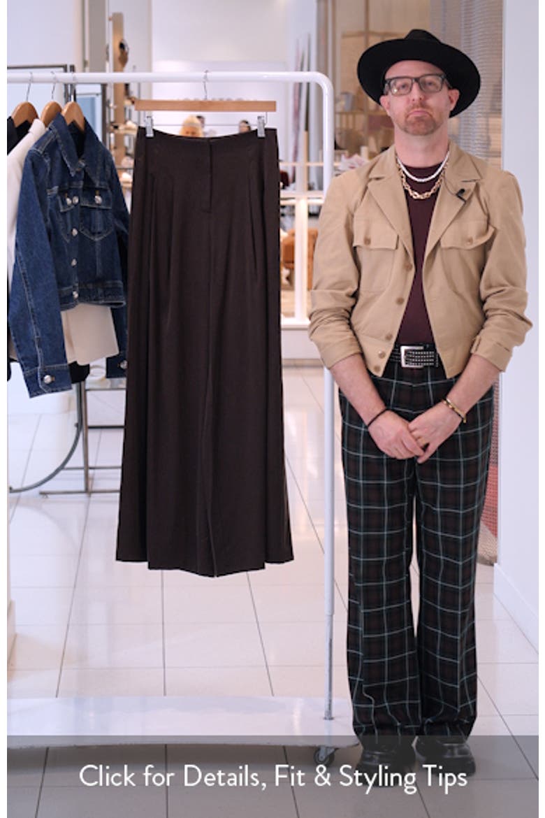 Drew Stretch Silk Wide Leg Pants video