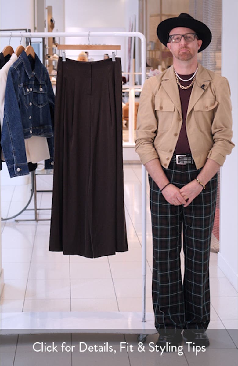 Drew Stretch Silk Wide Leg Pants, sales video thumbnail