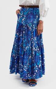 La DoubleJ Big Skirt Anemone Blue