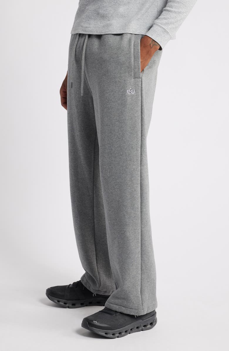 Alpha Industries Essential Drawstring Sweatpants, Alternate, color, Medium Charcoal Heather