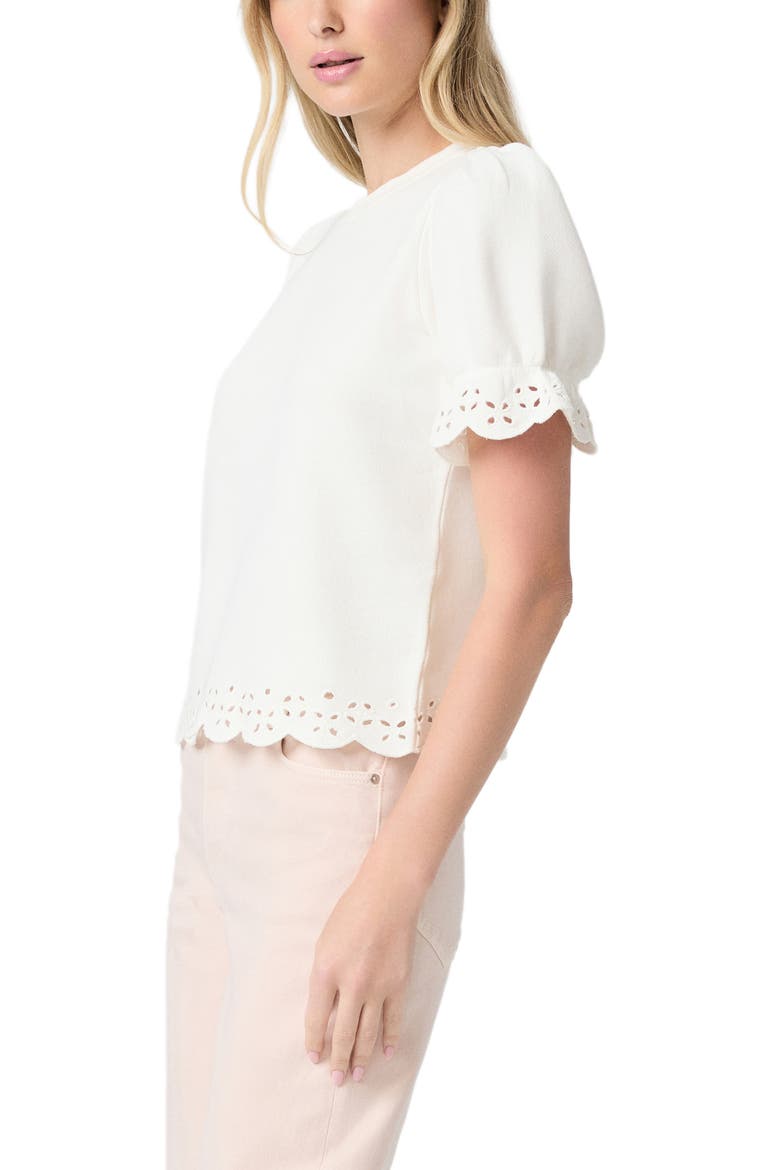 Ciabatta Eyelet Trim Cotton Top, Alternate, color, IVORY