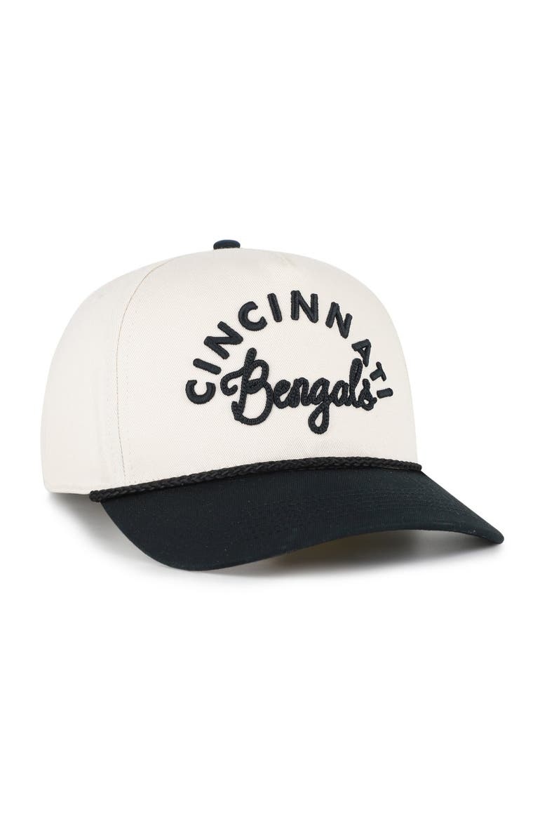 Women's '47 Natural Cincinnati Bengals Rope Script Hitch Adjustable Hat, Alternate, color, Natural