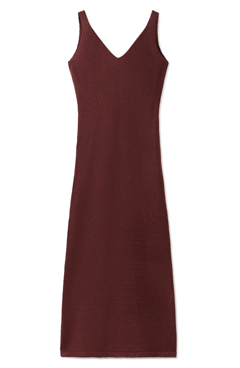 MANGO V-Neck Knit Midi Dress, Main, color, 