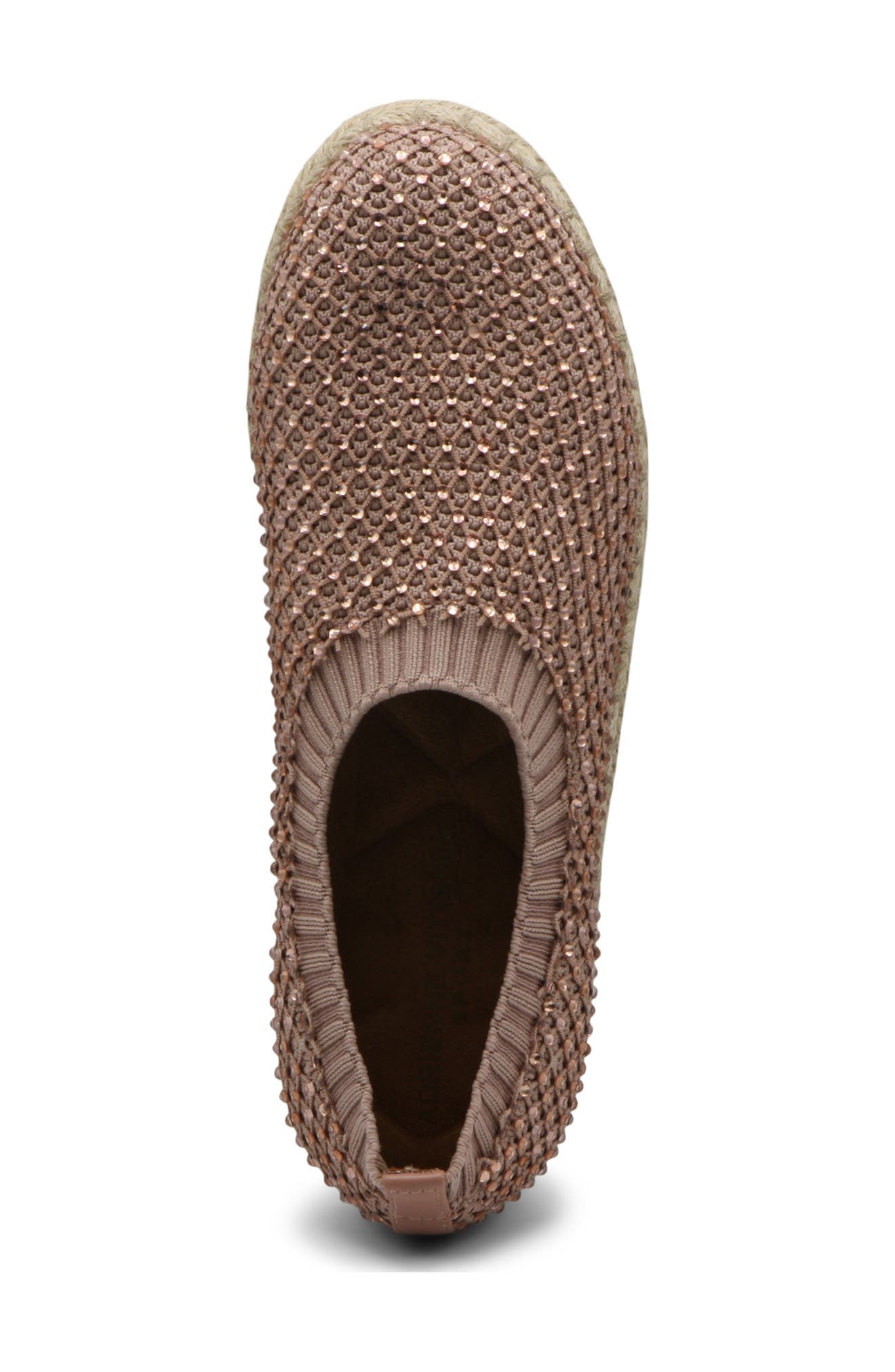 Nicola Embellished Espadrille Slip-On Sneaker, Alternate, color, TAUPE