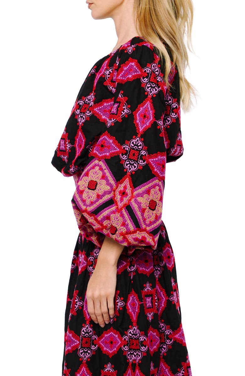 CIEBON Marbel Cotton Top, Alternate, color, Magenta Multi