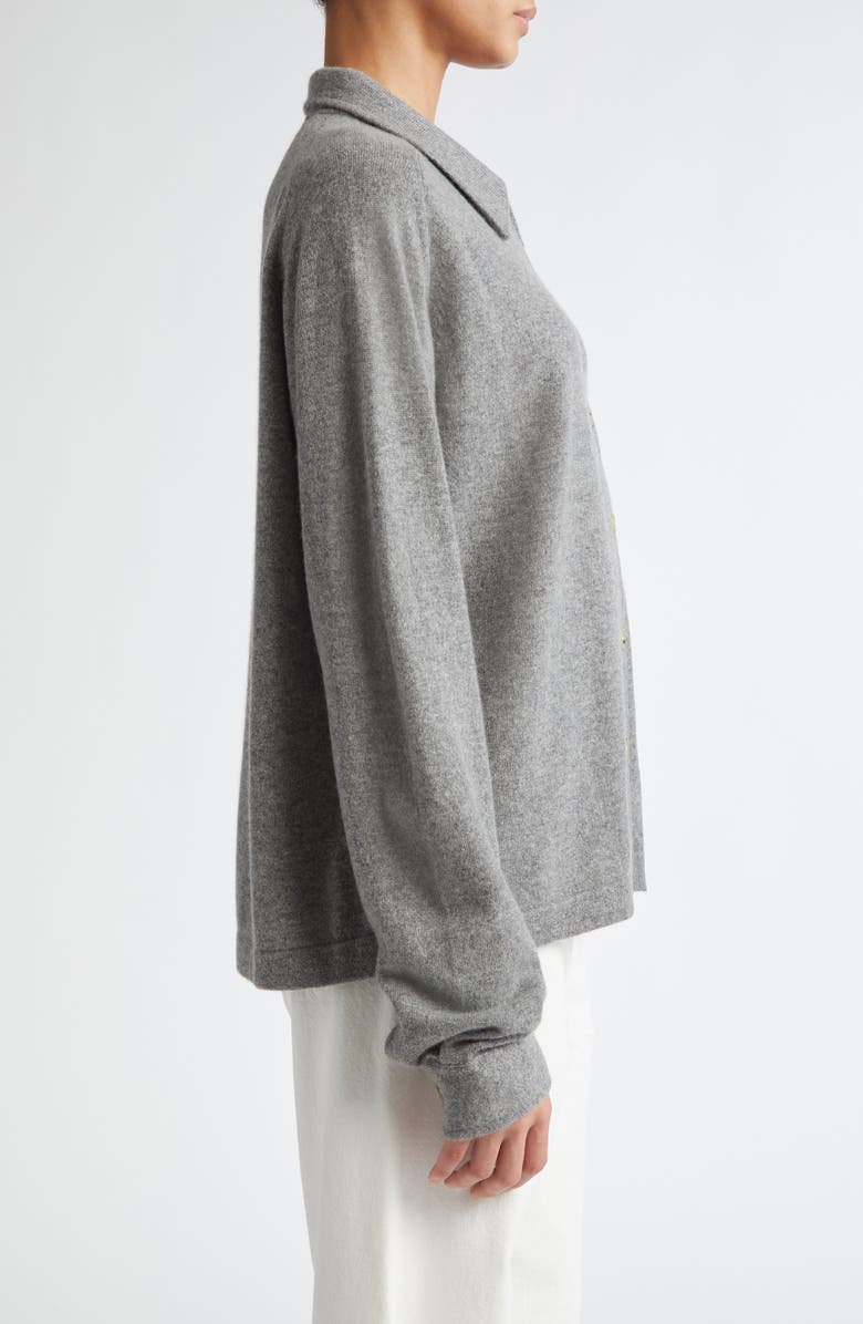 TOTEME Cashmere Cardigan, Alternate, color, Grey Melange