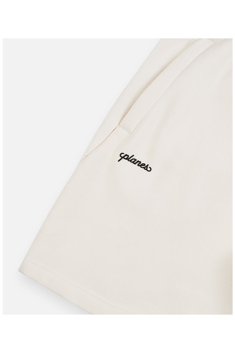 Script Weld Logo Sweat Shorts, Alternate, color, OATMEAL