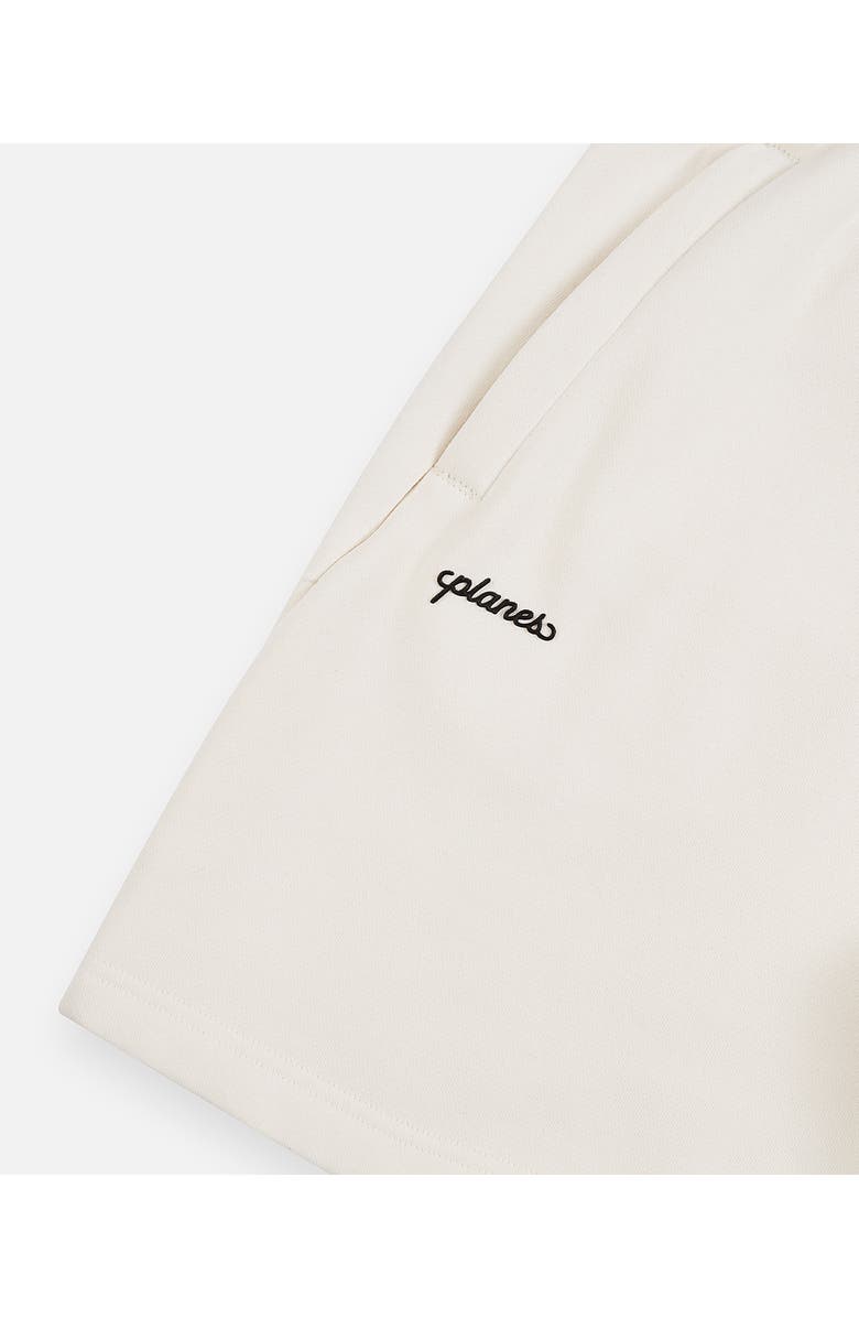 PAPER PLANES Script Weld Logo Sweat Shorts, Alternate, color, Oatmeal