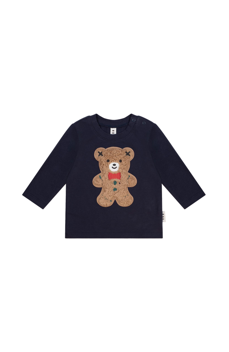 Huxbaby Furry Gingerbread Top, Main, color, Indigo